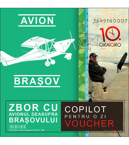 RS Zbor cadou cu avionul deasupra Brașovului